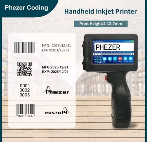 Handheld inkjet printer - printer, gun