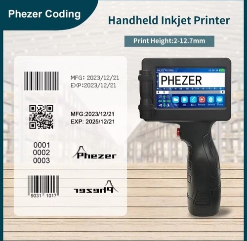 Handheld inkjet printer gun - printer,