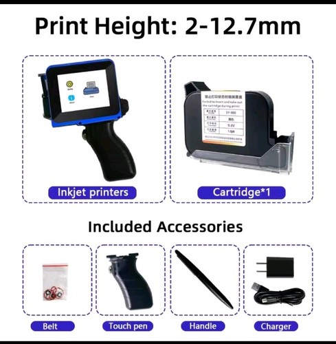 Handheld inkjet printer - handheld, date